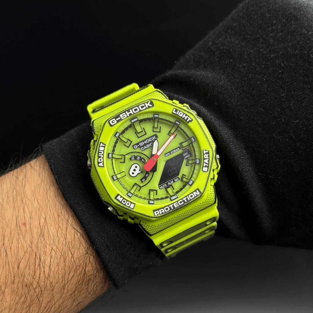 G-Shck Manga Verde Tablero Verde