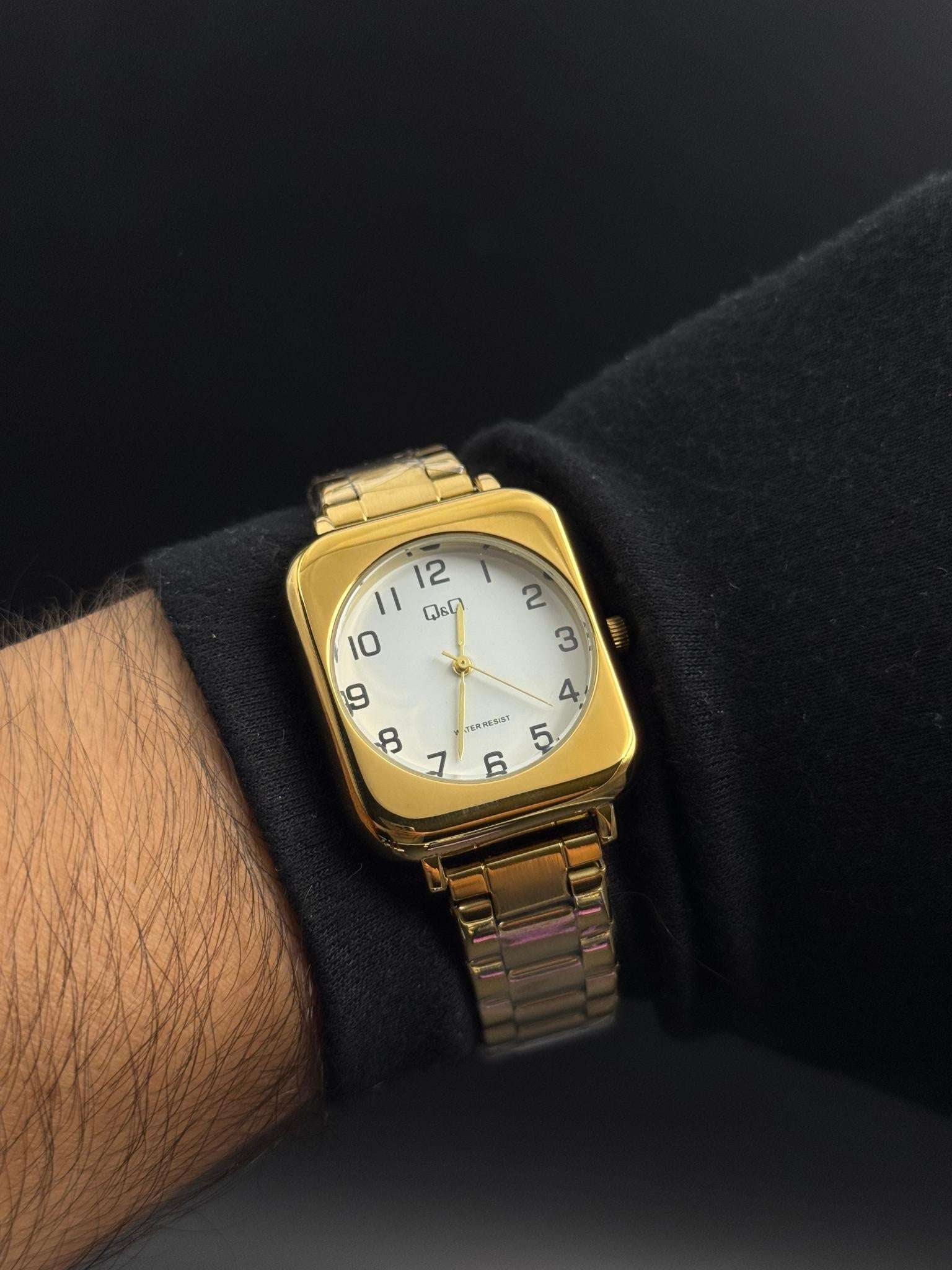 QYQ Mujer Cuadrado Nm Dorado Tablero Blanco