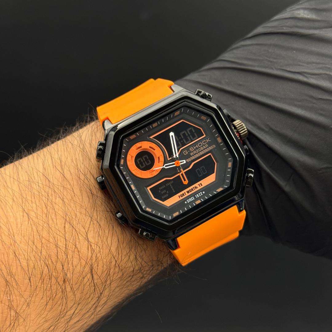 G-Shck Royale Naranja Tablero Negro Naranja