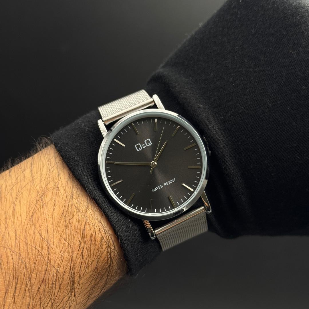 QYQ Malla New Plateado Tablero Negro