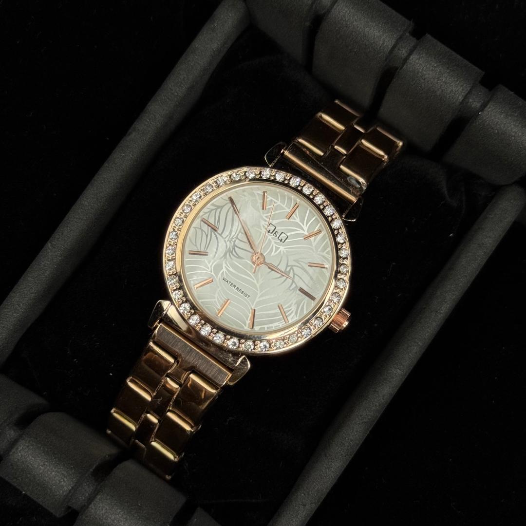 QYQ Mujer Circones Oro Rosa Tablero Blanco