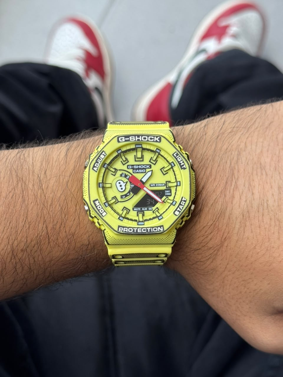 G-Shck Manga Amarillo Tablero Amarillo- Negro