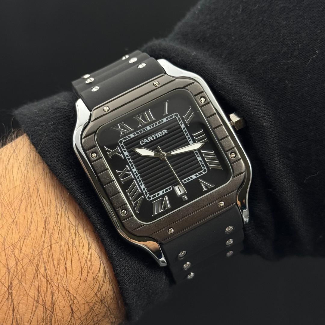Crtr Santos Goma Negra Plateado Tablero Negro