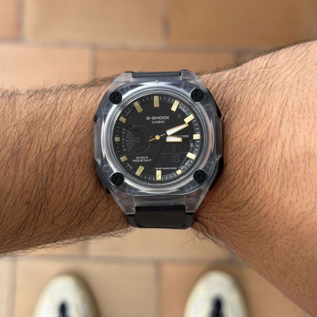 G-Shck Mudman Negro Tablero Negro Dorado