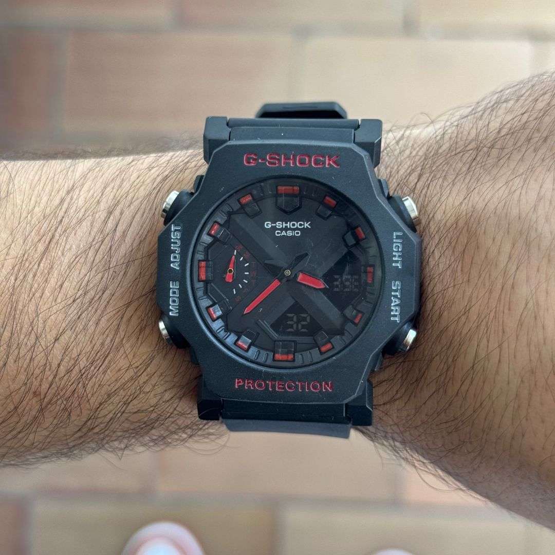 G-Shck Premium New Negro Tablero Negro - Rojo