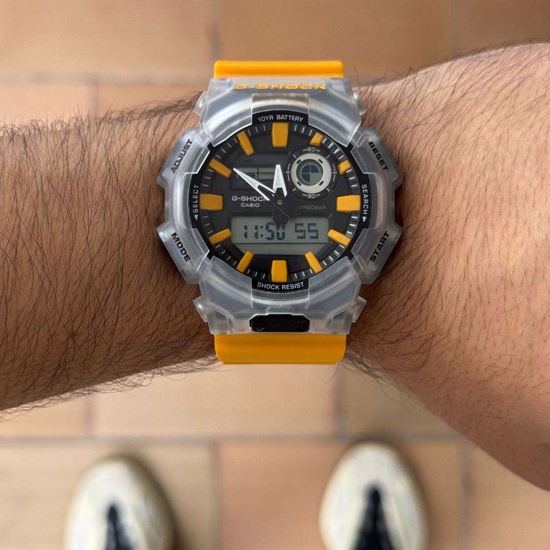 G-Shck GA-0105 Amarillo Tablero Negro