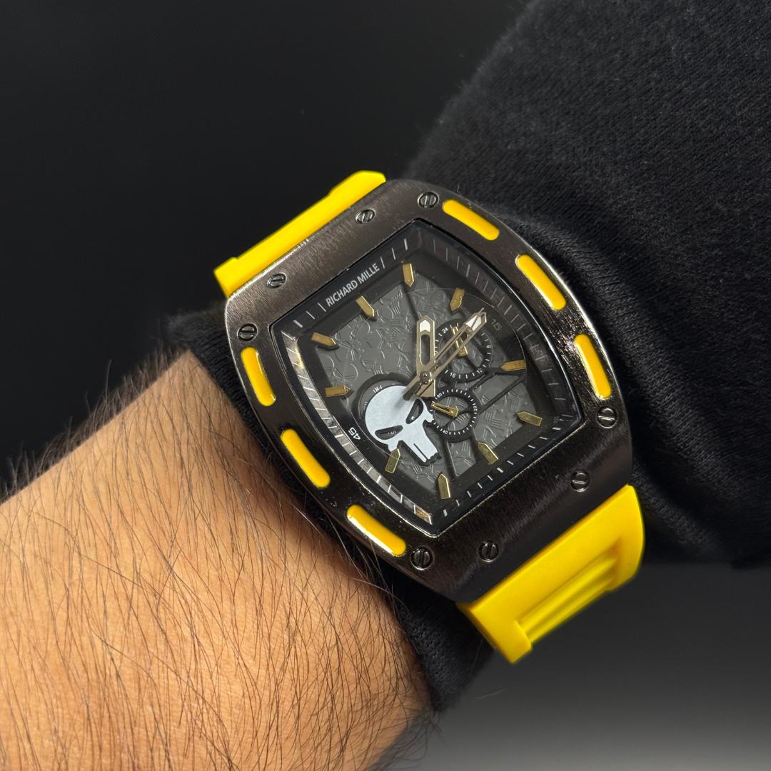 Rchrd Plus Calavera Amarillo - Negro