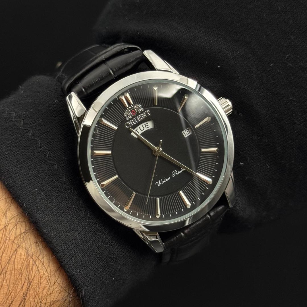 ORNT Daydate Cuero Negro Tablero Negro