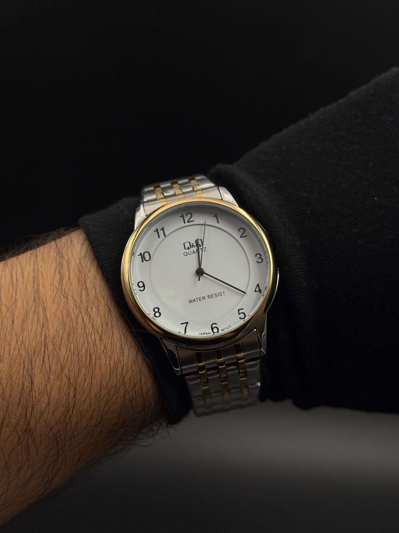 QYQ 12H Bicolor Tablero Blanco Dorado