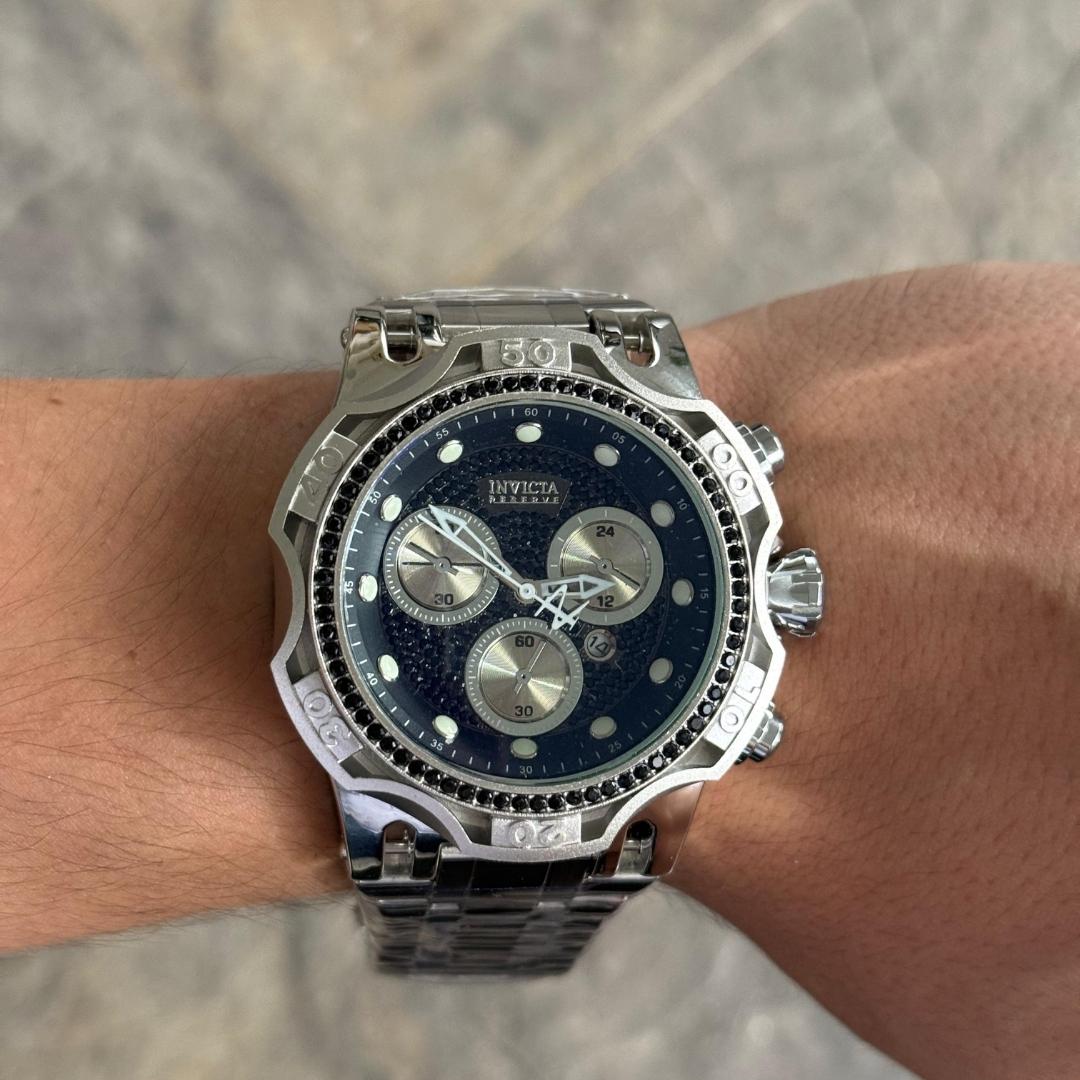 Invct Redondo Circones Plateado Tablero Negro