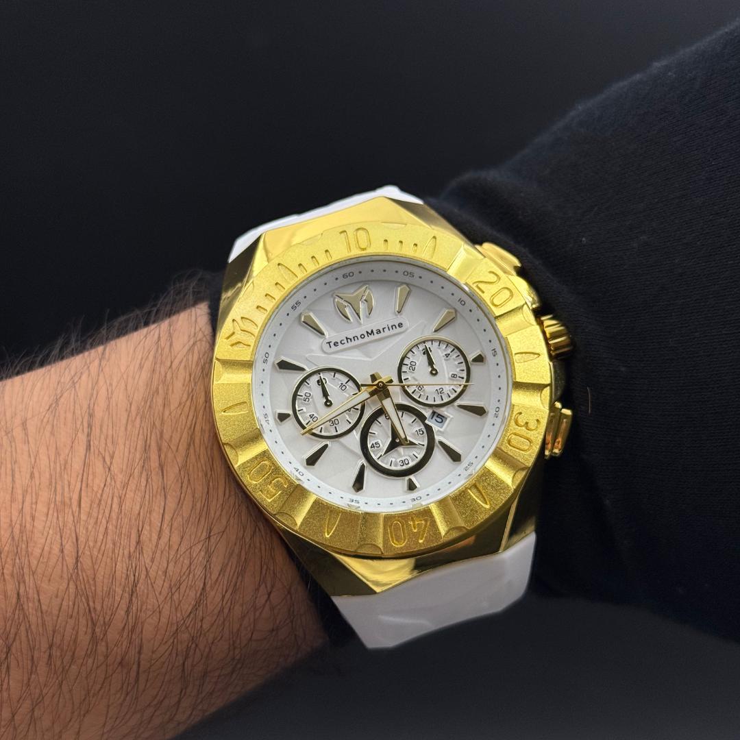 Tchrmnr 030 Goma Blanca Dorado Tablero Blancoj