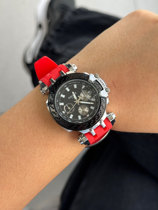 Tsst New Mujer Goma Roja Tablero Negro