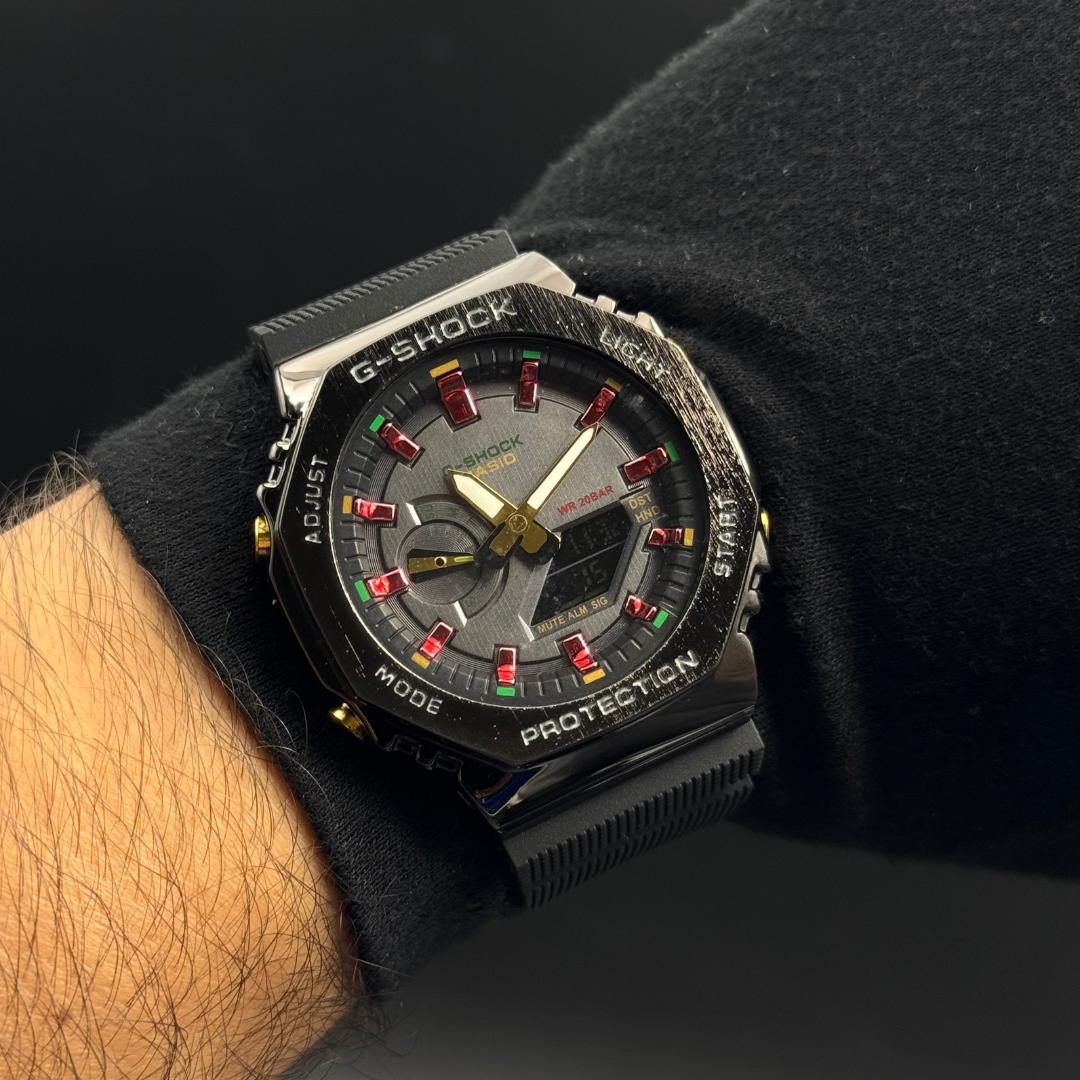 G-Shck Premium Metalico Negro Tablero Negro