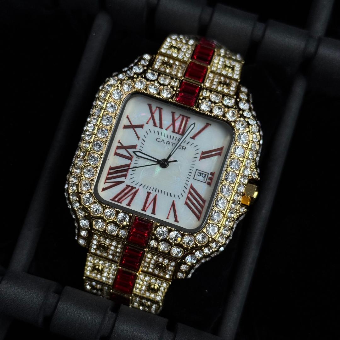 Crtr Santos Metal Circones Dorado - Rojo Tablero Blanco