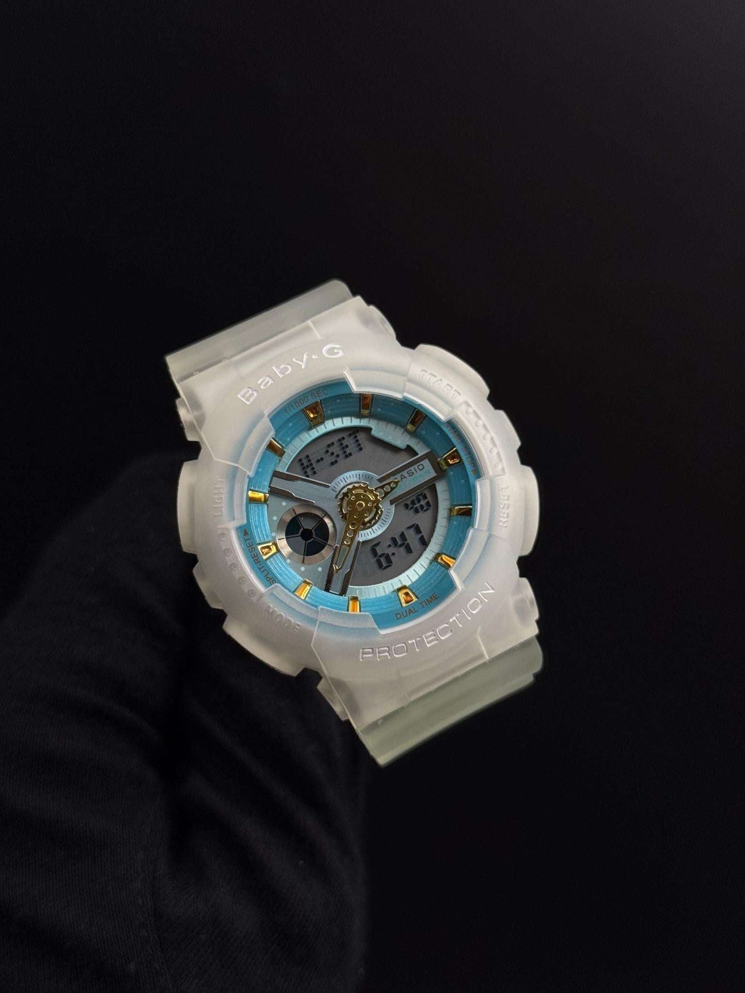 Bby-g BG110 Transparente Tablero Azul/dorado