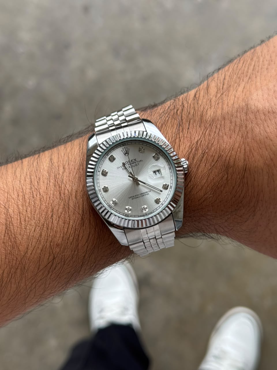 Rlx Diamond Plateado Tablero Plateado