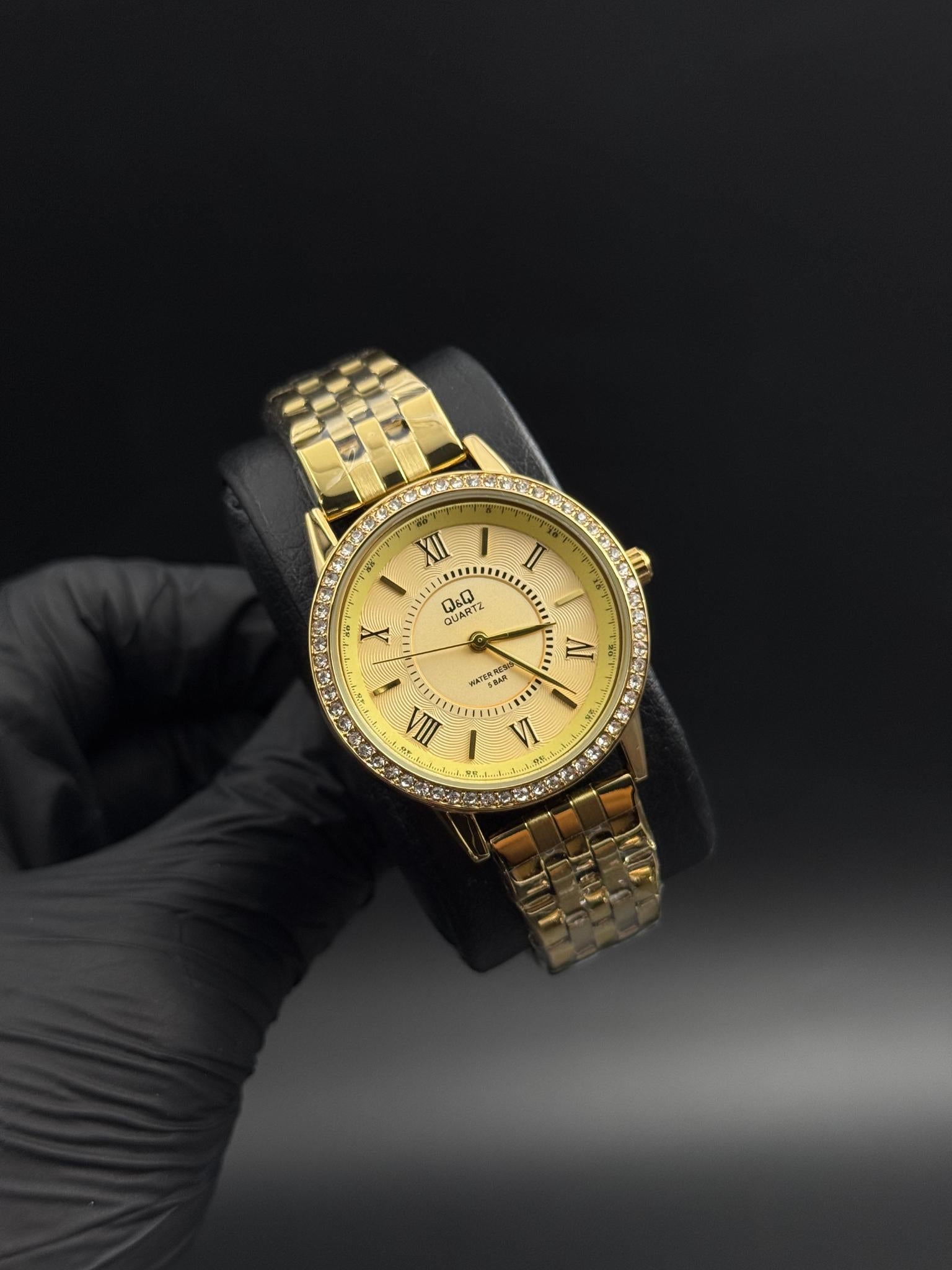 QYQ Mujer Roman Dorado Tablero Dorado