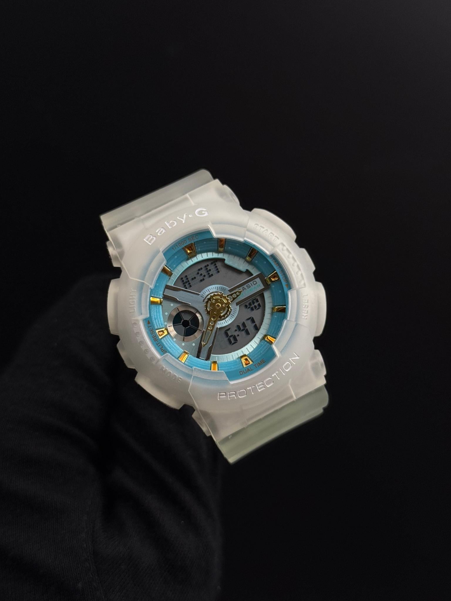 Bby-g BG110 Transparente Tablero Azul/dorado