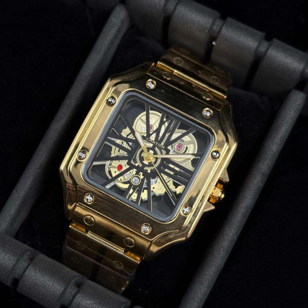 Crtr Metal Dorado Tablero Negro