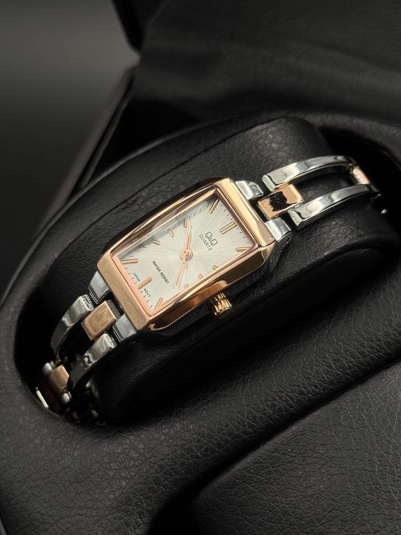 QYQ Mujer 210 Bicolor Oro Rosa Tablero Plateado