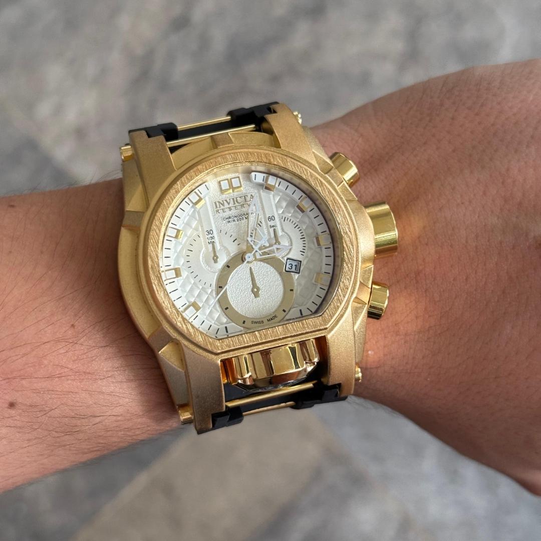 Invct Brújula Goma Negro Tablero Blanco-Dorado