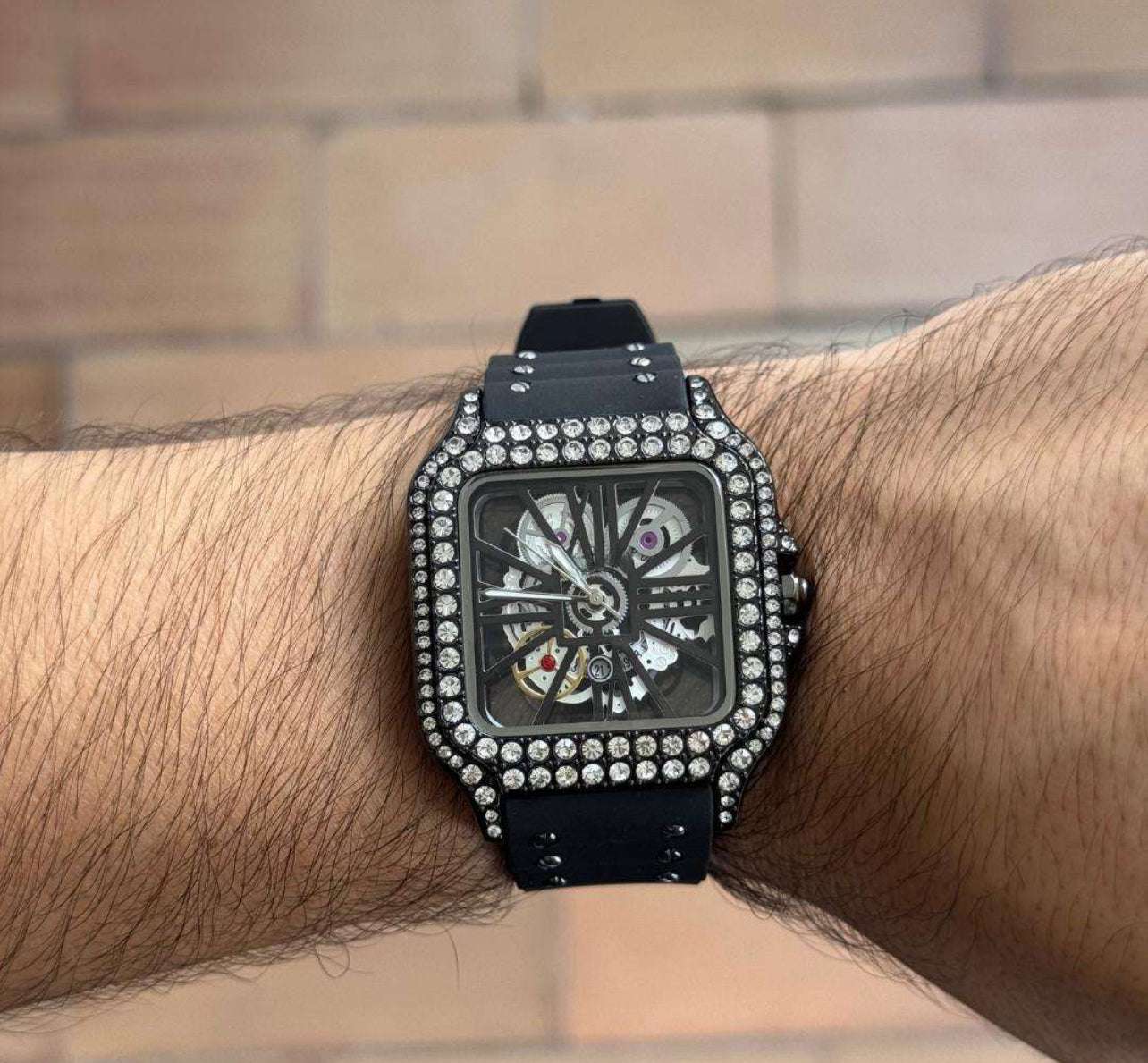 Crtr Santos Skeleton Circones Negro Tablero Negro - Negro