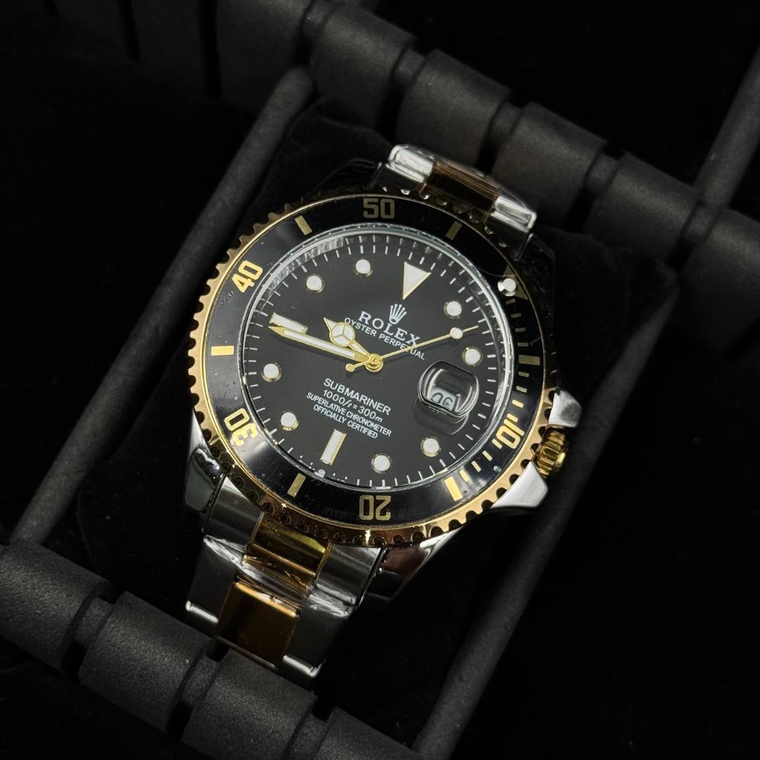 Rlx Submariner Bicolor Tablero Negro
