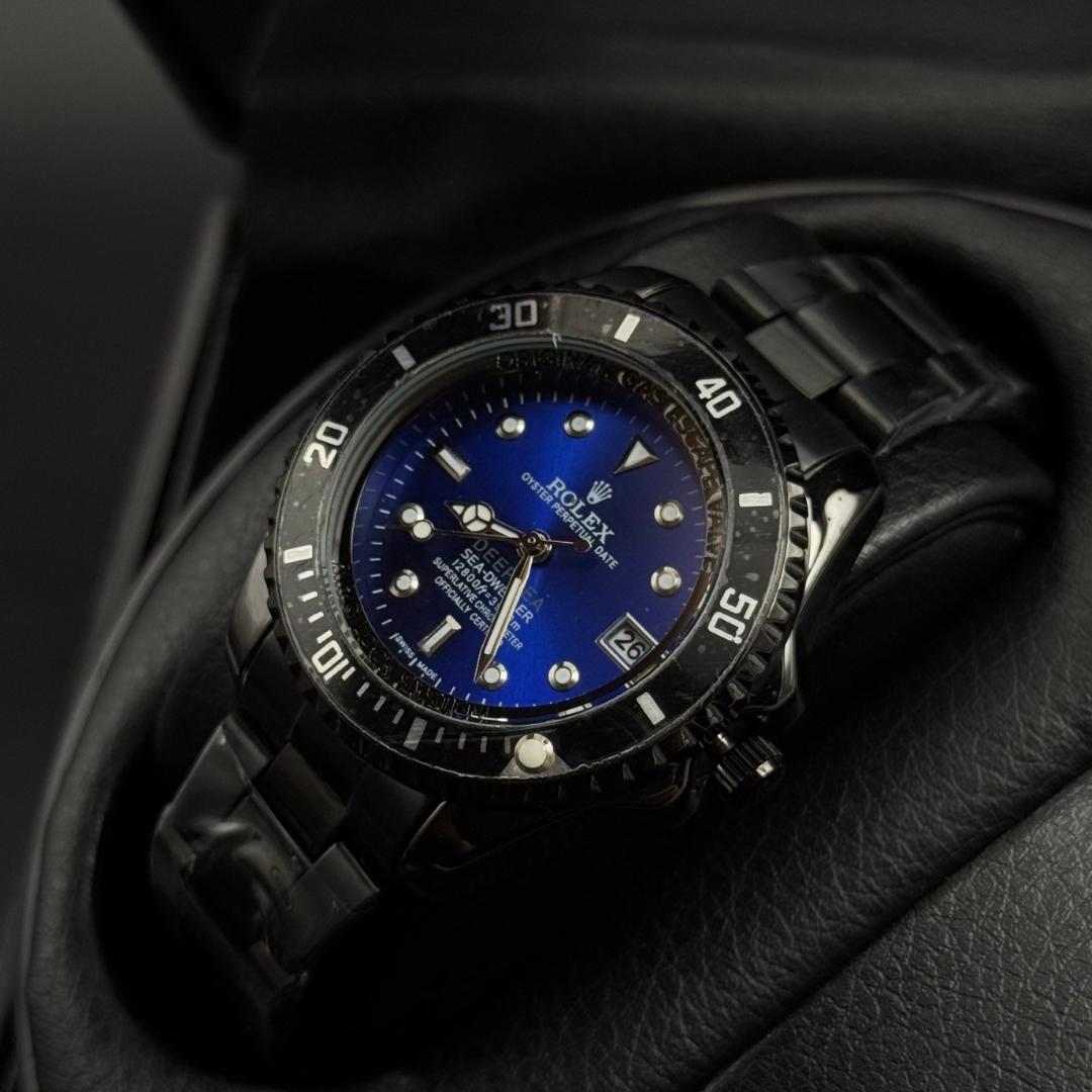 Rlx Submariner Mujer Negro Tablero Azul Visel Negro