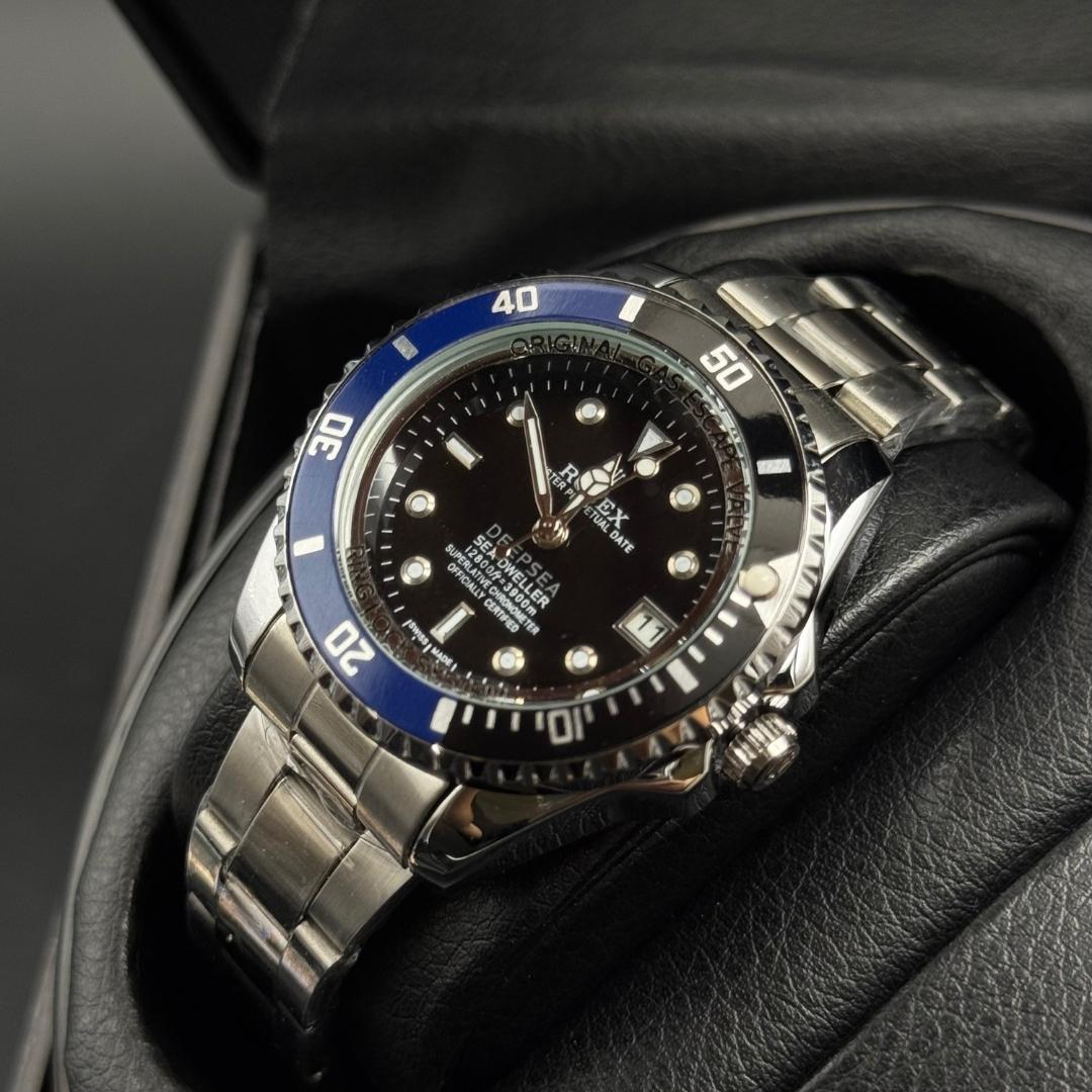 Rlx Submariner Mujer Plateado Tablero Negro Visel Negro Azul