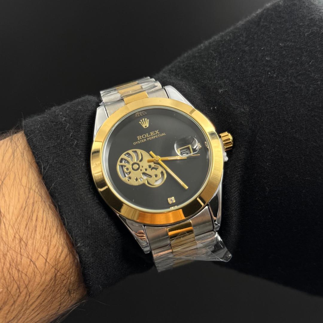RLX Date Just 2540 Bicolor Dorado Tablero Negro