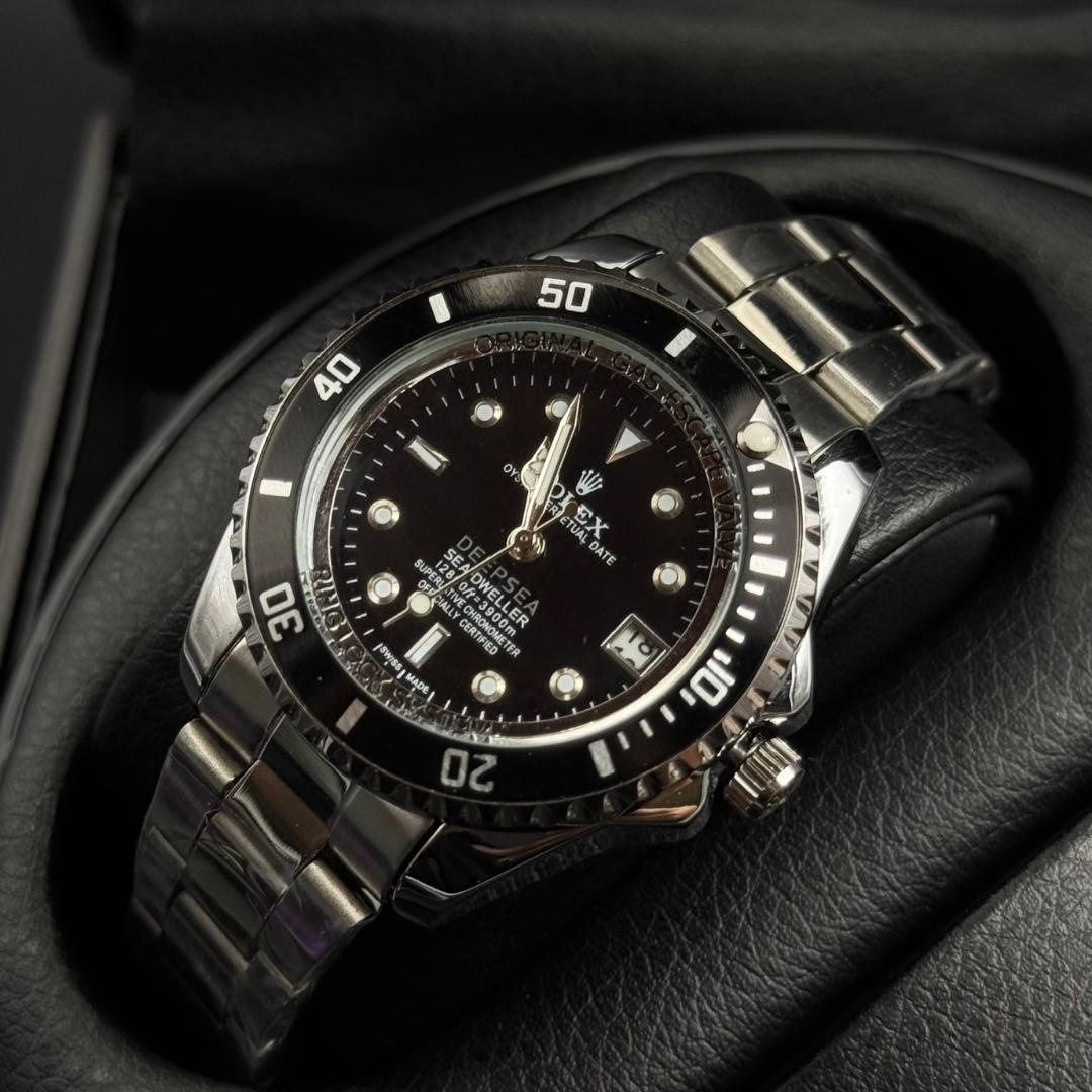 Rlx Submariner Mujer Plateado Tablero Negro Visel Negro