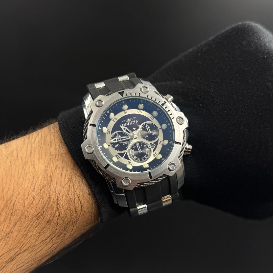 Invct Shaq Goma Negro Tablero Negro-Plateado