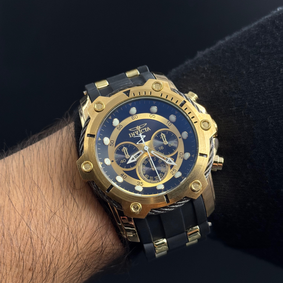 Invct Speedway Goma Negro Tablero Negro-Dorado
