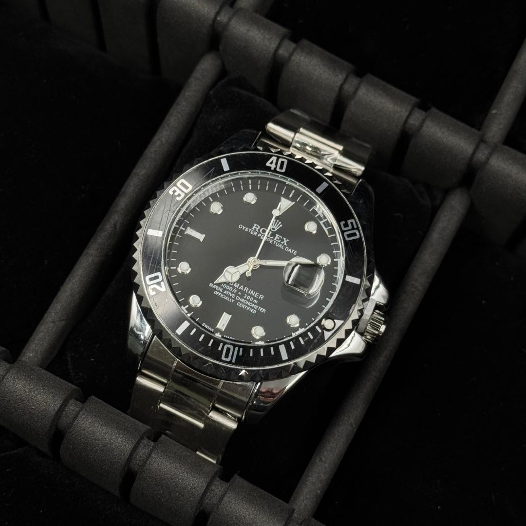 Rlx Submariner Plateado Tablero Negro