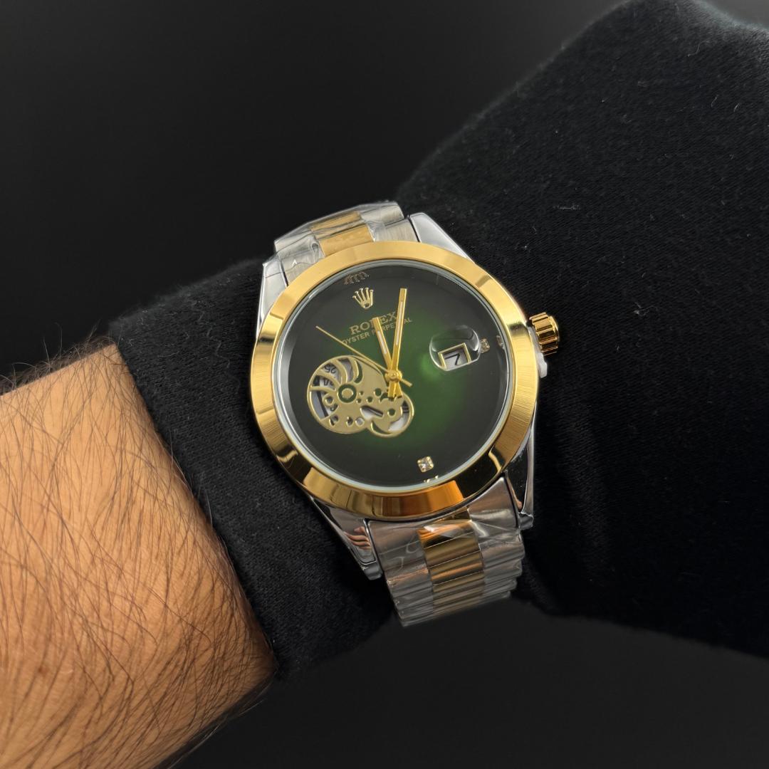 RLX Date Just 2540 Bicolor Dorado Tablero Verde