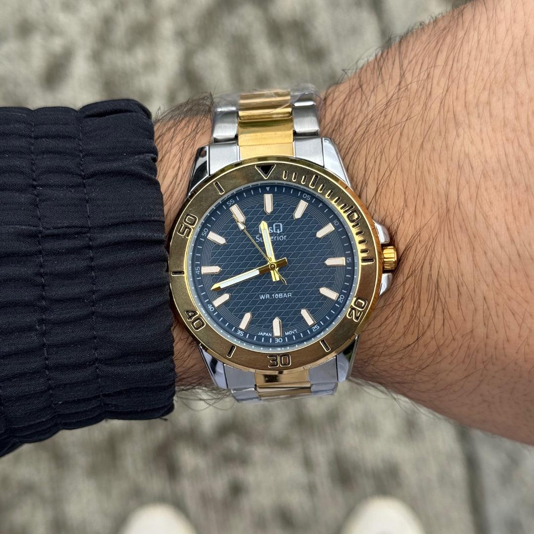 QYQ Hombre 2025 Plano Bicolor Tablero Azul