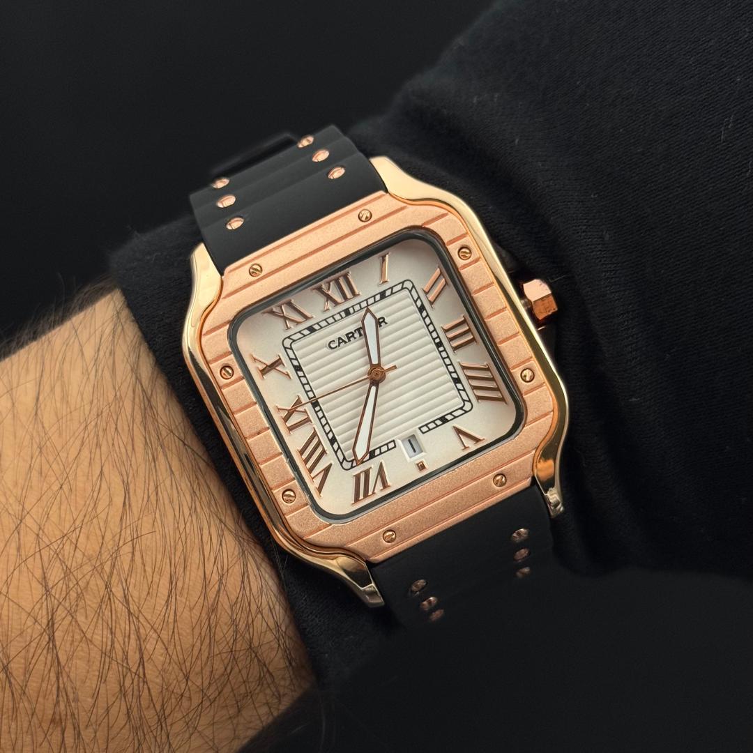 Crtr Santos Goma Negra Oro Rosa Tablero Blanco