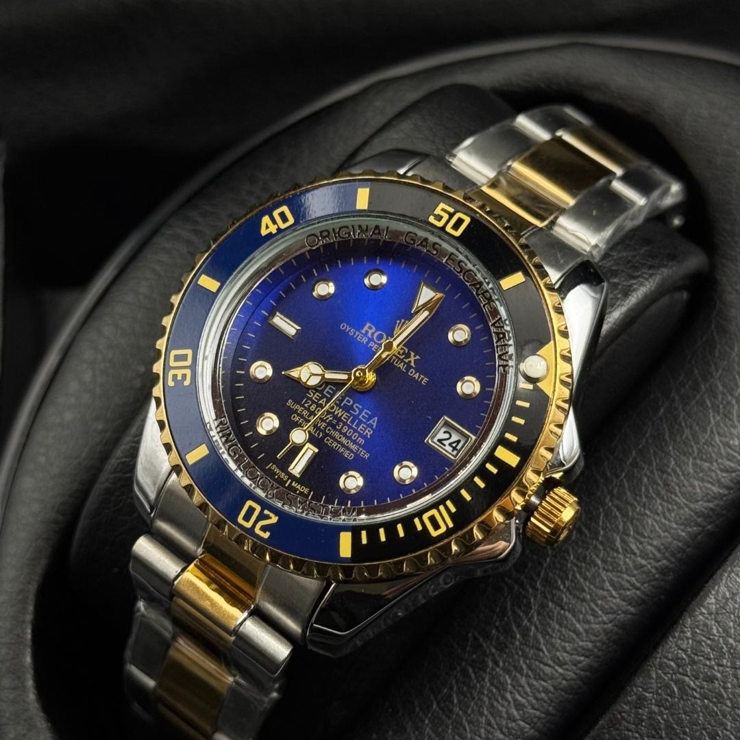 Rlx Submariner Mujer Bicolor Tablero Azul Visel Negro Azul