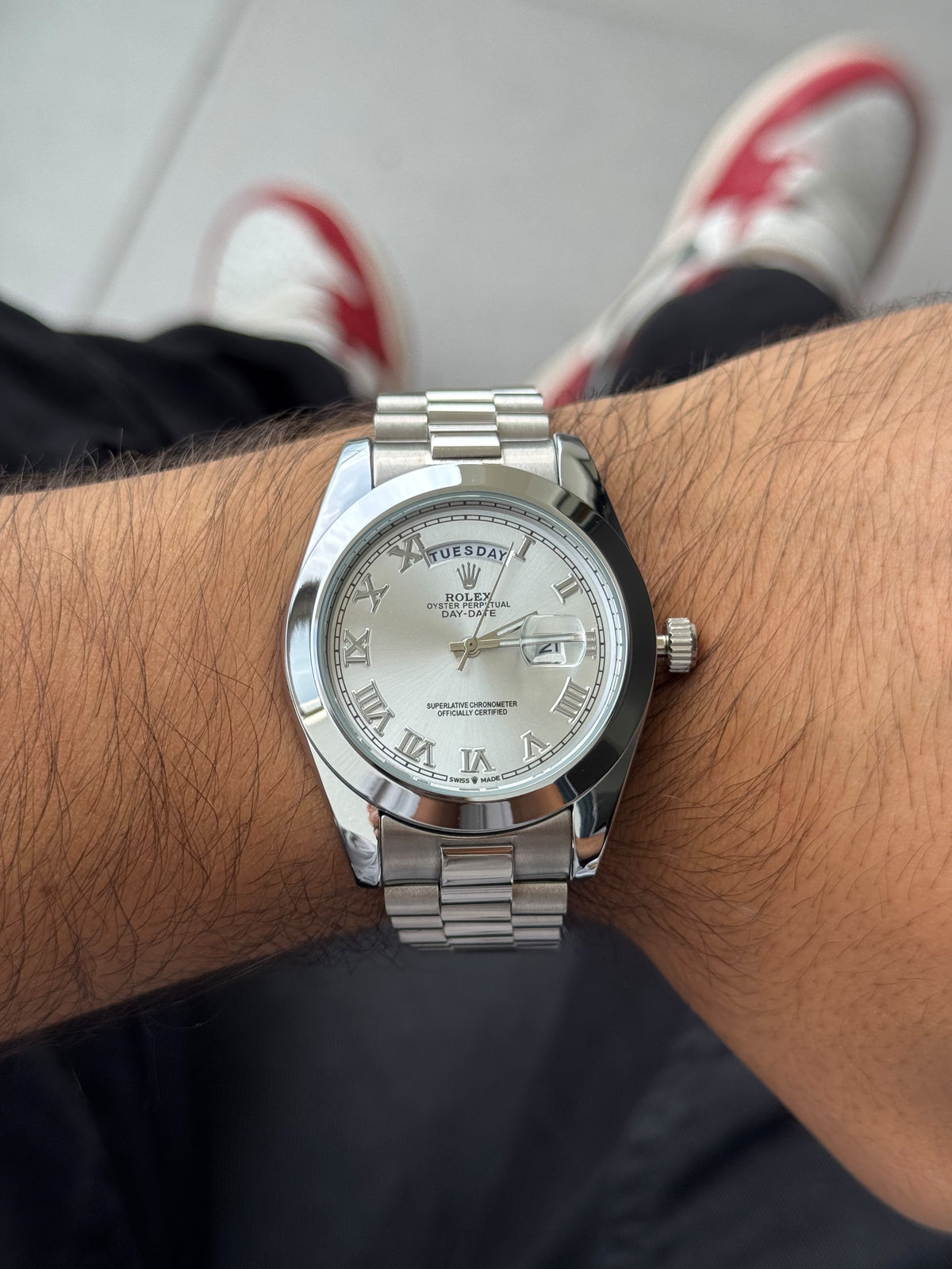 Rlx Roman Liso Plateado Tablero Plateado