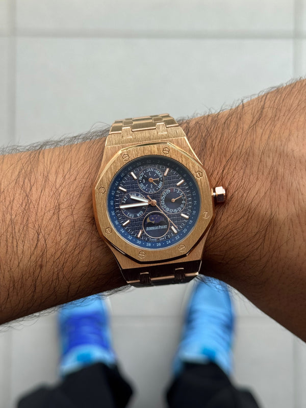 Admrs Royal Oro Rosa Tablero Azul