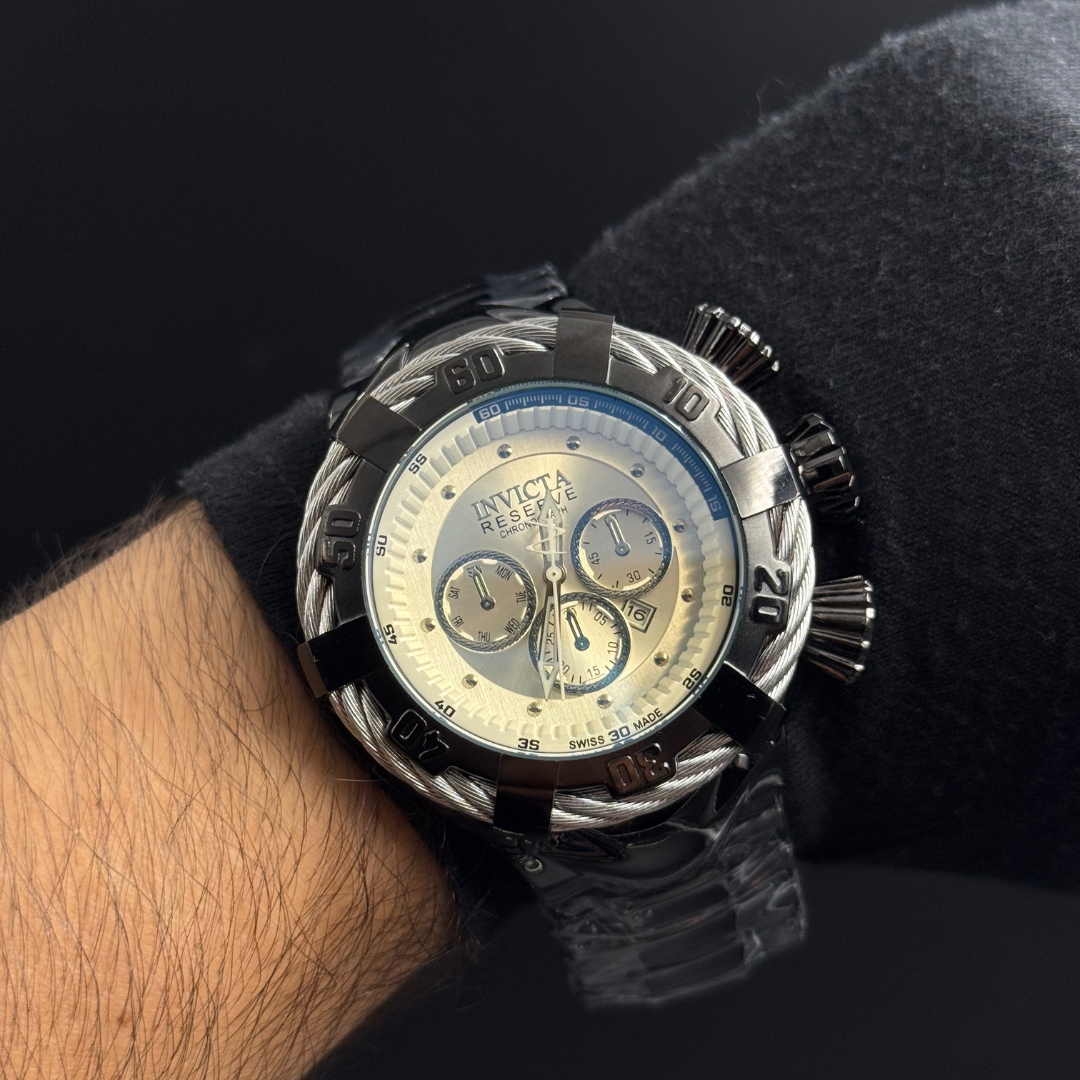 Invct Speedway Goma Negro Tablero Plateado-Negro