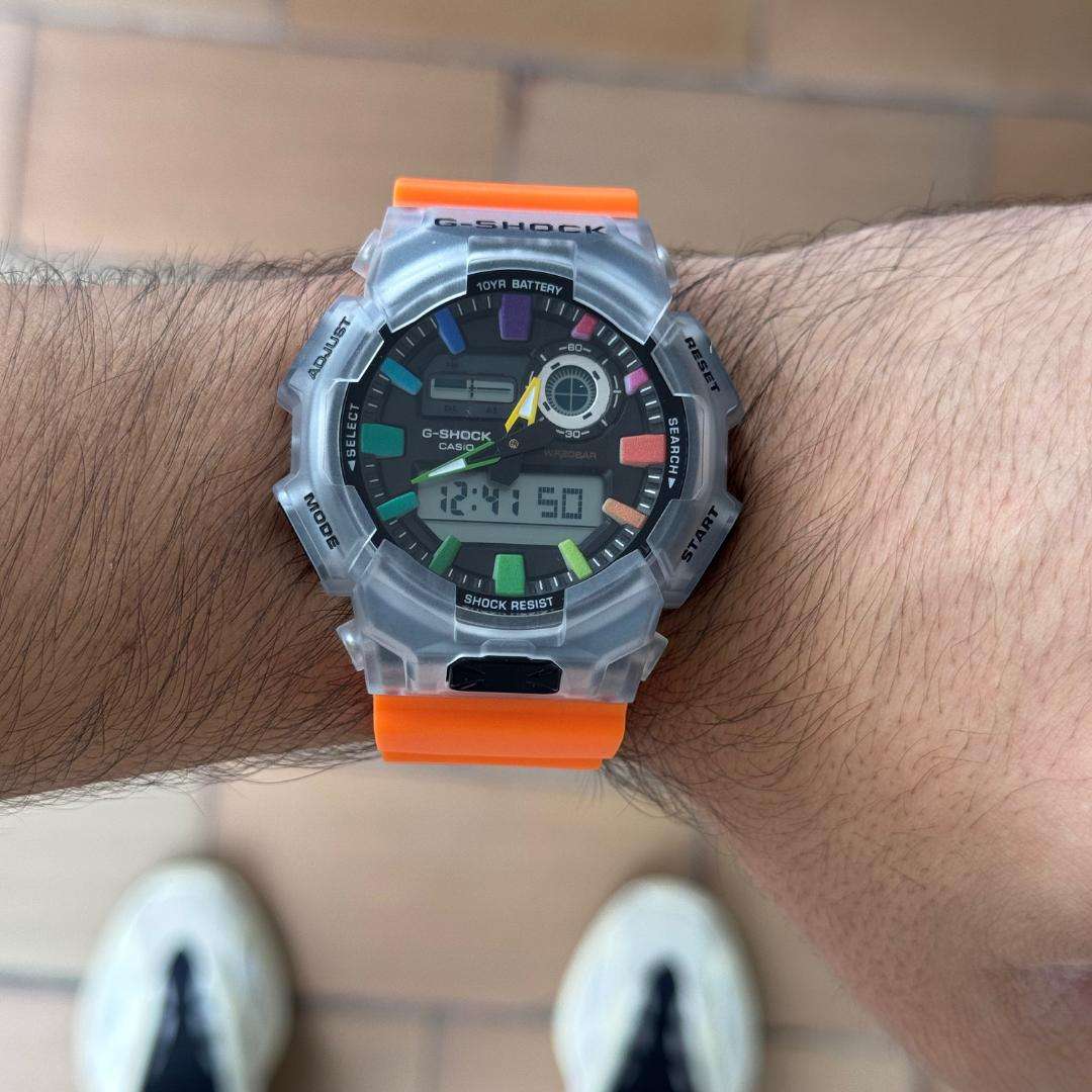 G-Shck GA-0105 Naranja Tablero Negro-Colores