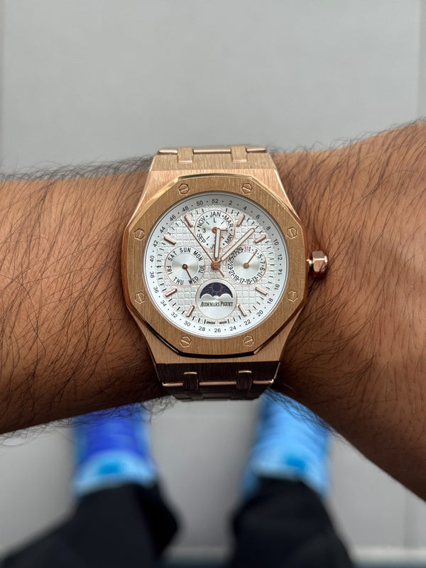 Admrs Royal Oro Rosa Tablero Plateado