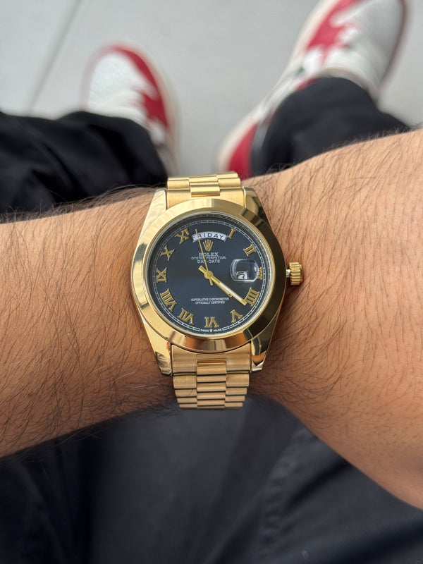 Rlx Roman Liso Dorado Tablero Negro
