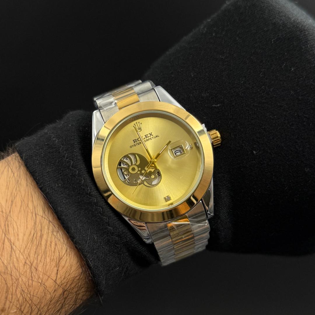 RLX Date Just 2540 Bicolor Dorado Tablero Dorado