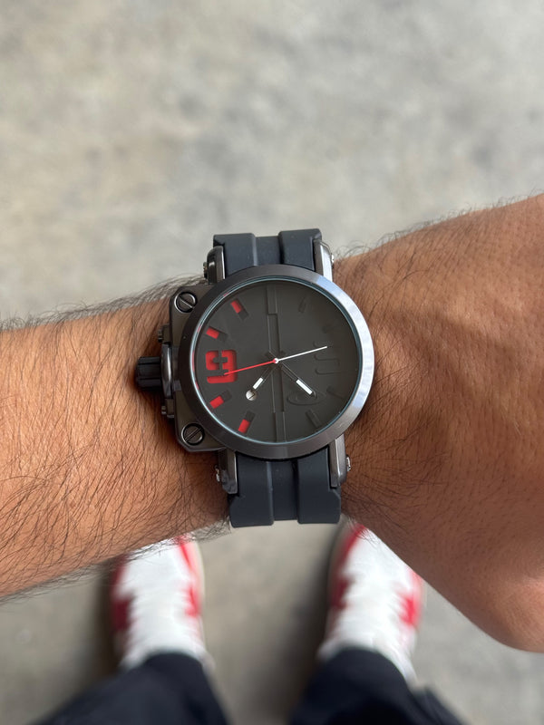 Okl 2026 Goma Negra Tablero Negro Rojo