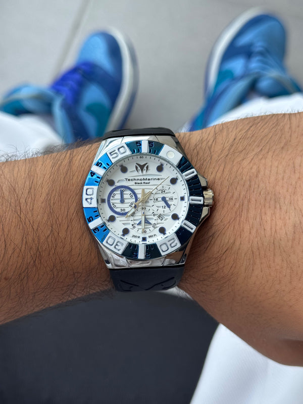 Tchmrn Cruise Black Goma Negra Tablero Blanco Azul