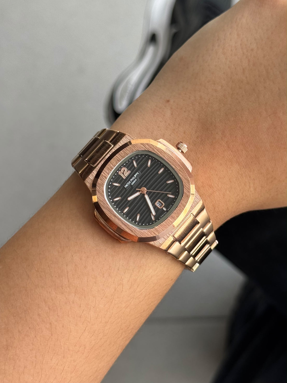 Ptk Mujer Oro Rosa Tablero Negro