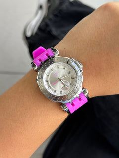 Tsst New Mujer Goma Pink  Tablero Plateado