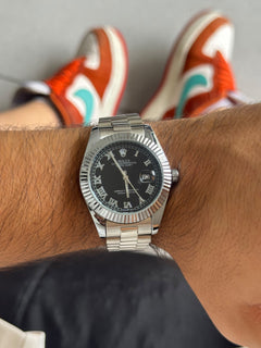 Rlx President Roman Plateado Tablero Negro